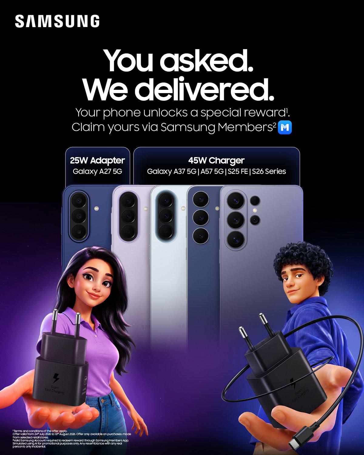 Read more about the article You asked, they delivered! Buy a selected Galaxy Phone and get your Free Charger via Samsung Members App